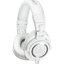 Audio Technica ATH-M50xWH Headphones (White) 
