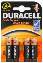 Duracell AA/LR6, Alkaline Basic MN1500 Batteries (4 pcs.)