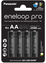 Panasonic Eneloop Pro AA Batteries (2500 mAh) (4 pcs.)