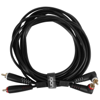 UDG Ultimate Audio Cable Set RCA Straight - RCA Angled Black 3m (U97005BL)