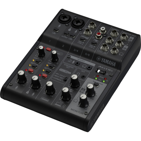 Yamaha AG06 MK2 (Black) - Soundium.net