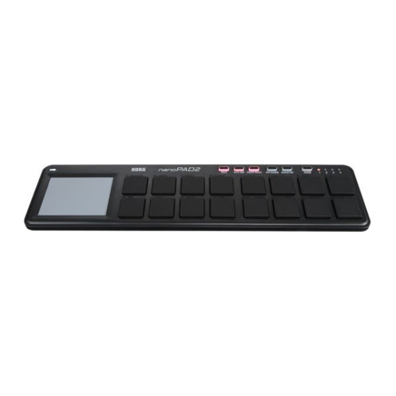 Korg NanoPad2 MIDI Controller (Black) - Soundium.net