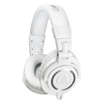 Audio Technica ATH-M50xWH Headphones (White) 