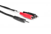 Hosa CMR-206 3.5mm TRS - Dual RCA Y-Cable 2m