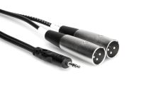 Hosa CYX-403M 3.5mm TRS - Dual XLR-Male Y-Cable 3m